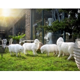 綿羊擺飾 / 一對.公母羊  y14845立體雕塑.擺飾  立體擺飾系列   動物.人物系列 -可單買